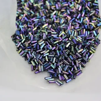 Bead Lot - Black Iris Bugle 17 oz 4 mm beads