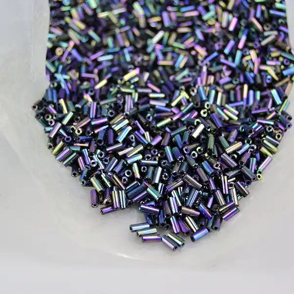 Bead Lot - Black Iris Bugle 17 oz 4 mm beads