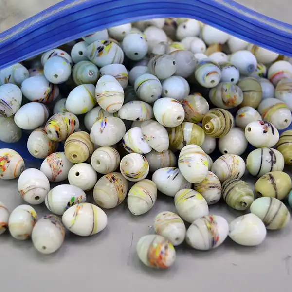 Bead Lot - Glass Color Swirl